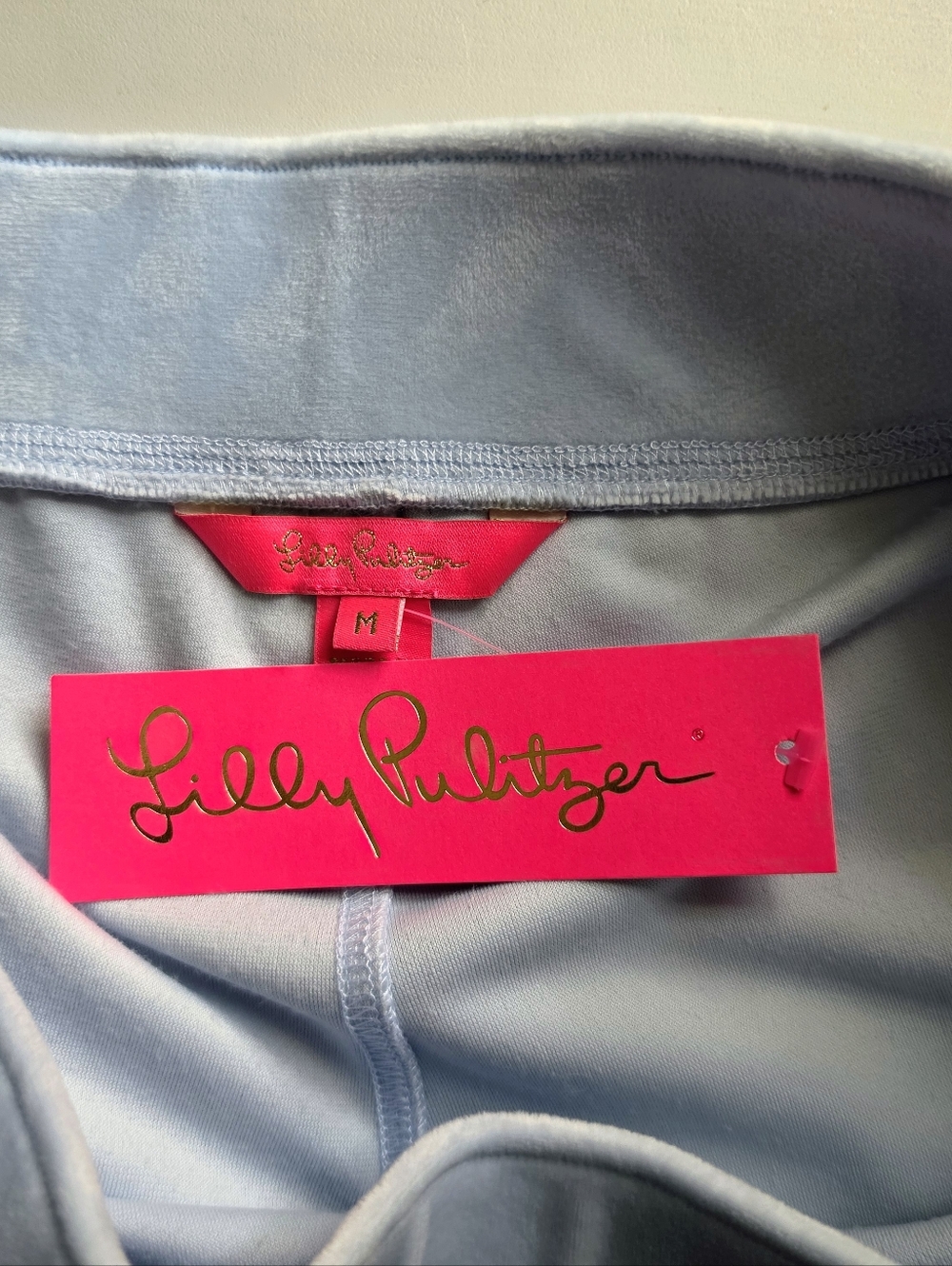NWT Lilly Pulitzer Pale Blue Velour Jacket & Sweatpant Set - Picture 14 of 16